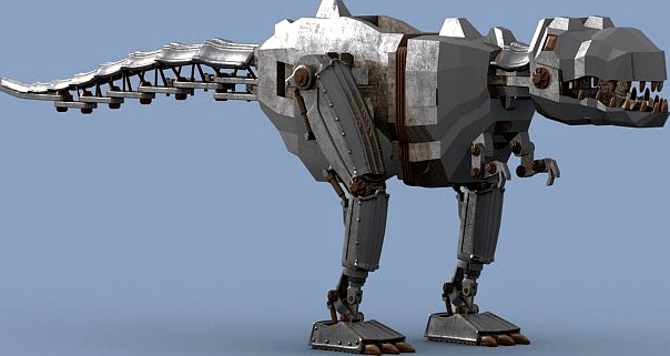 Mechanical dinosaur 3D Model
