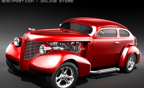 Hotrod Pontiac 1938 3D Model