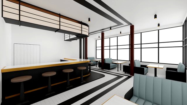 modern cafe