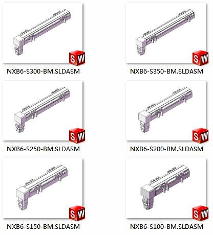 six half sealed synchronous belt modules nxb6 series