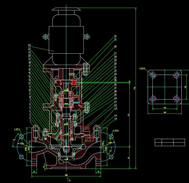 a complete set of cad drawings of isg pipeline pump with 110 models