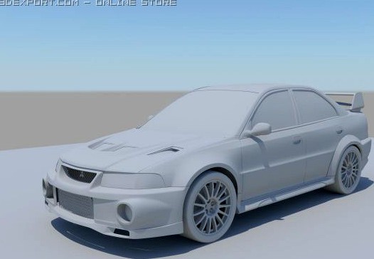 Lancer Evo 6 3D Model