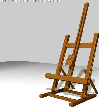 Easel 3D Model