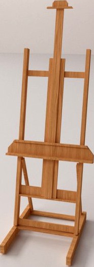 Painter Easel 3D Model