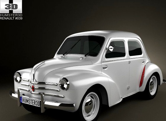 Renault 4CV sedan 1947  1961 3D Model