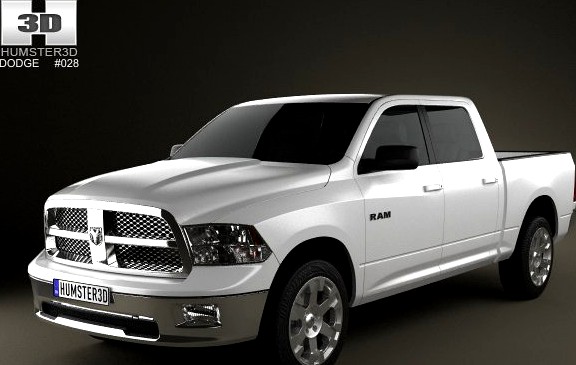 Dodge Ram 1500 Crew Cab Big Horn 5foot 7inch Box 3D Model