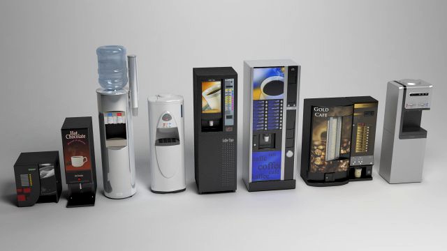 water cooler and coffee machine