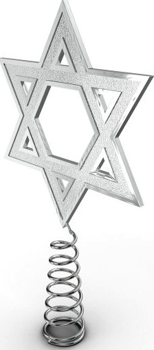 Star of David Tree Topper 3D Model