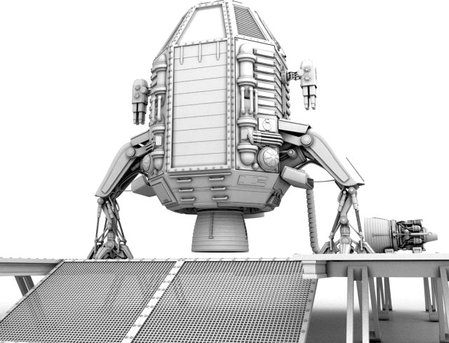 Capsule landing pod 3D Model