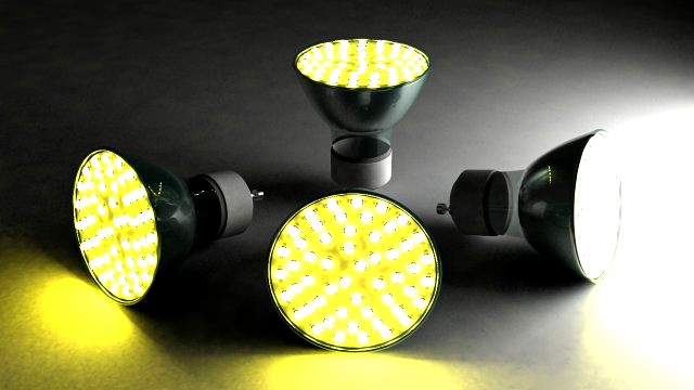 LED point light 3D Model