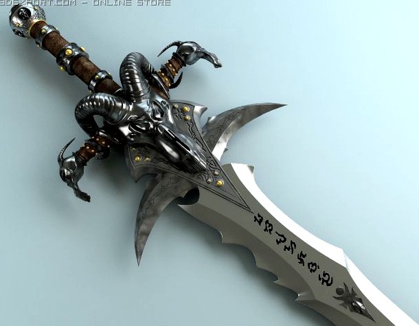 Fantasy Sword Frostmourne 3D Model