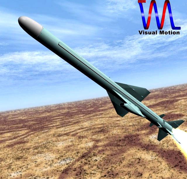 Iranian Qader Cruise Missile 3D Model