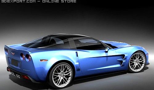 Chevrolet Corvette ZR1 midpoly 3D Model