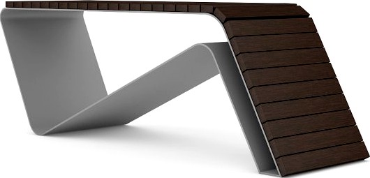 Wooden Bench 1 3D Model