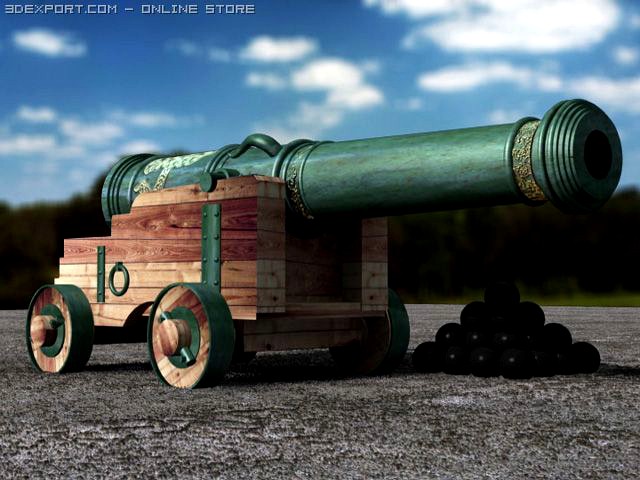 Spanish cannon 3D Model
