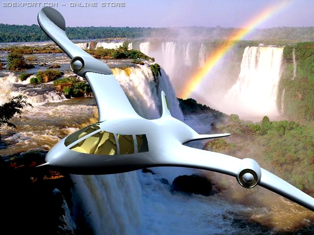 Privat walking plane 3D Model