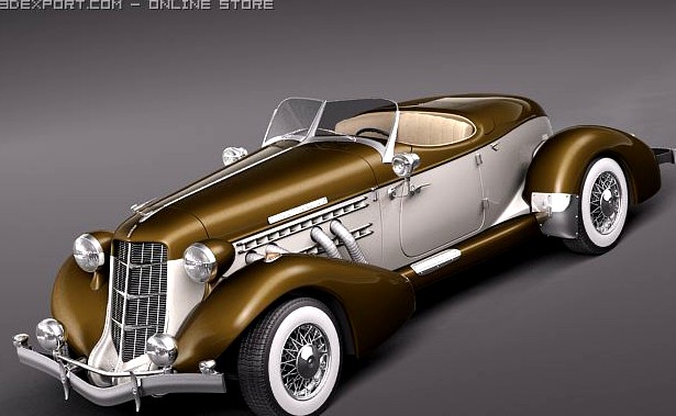 Auburn Speedster 851 3D Model