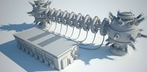 Sci Fi Building 13 3D Model