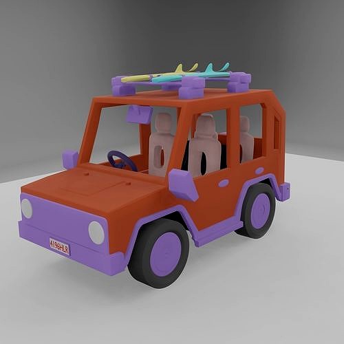 Low poly car