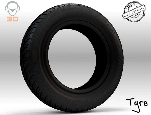 Euro Star Tyre 3D Model