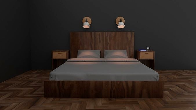 Modern vintage bed