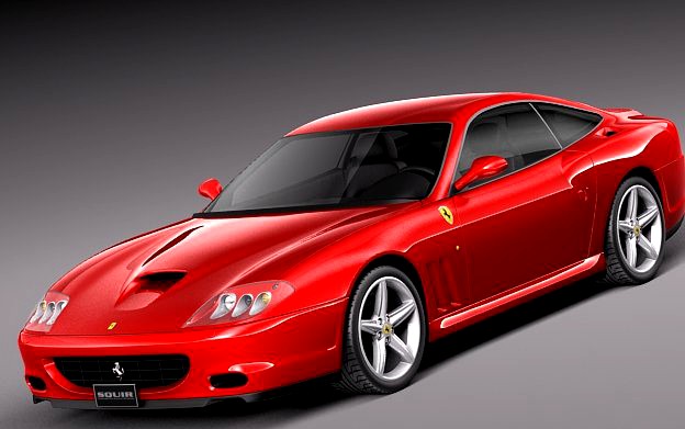 Ferrari 575M Maranello 2002 to 2006 3D Model