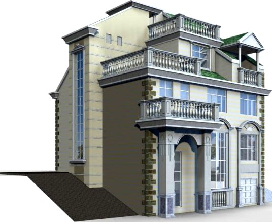 Villa 043 3D Model