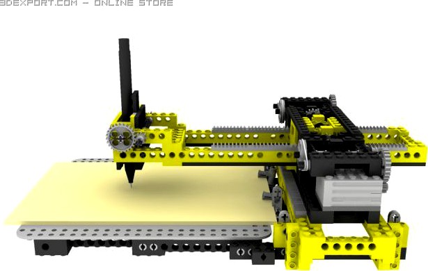 Lego Technic Model  Printer 3D Model