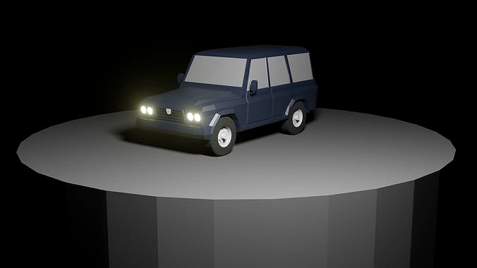 Low poly autovehicles