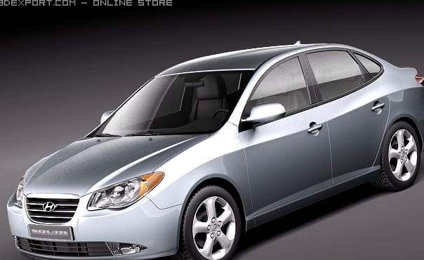 Hyundai Elantra 2010 3D Model