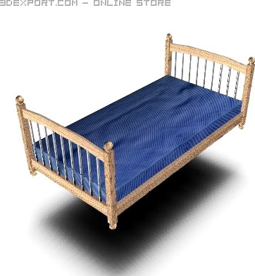 Download free Bed classic 3D Model