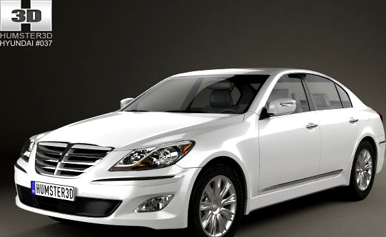 Hyundai Genesis Rohens sedan 2012 3D Model
