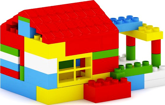 Plastic Blocks Toy 3D Model