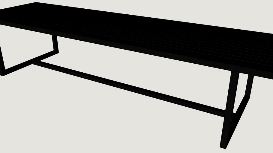 MESA DE JANTAR ALLIUM RETANGULAR em ALUMÍNIO 350cm