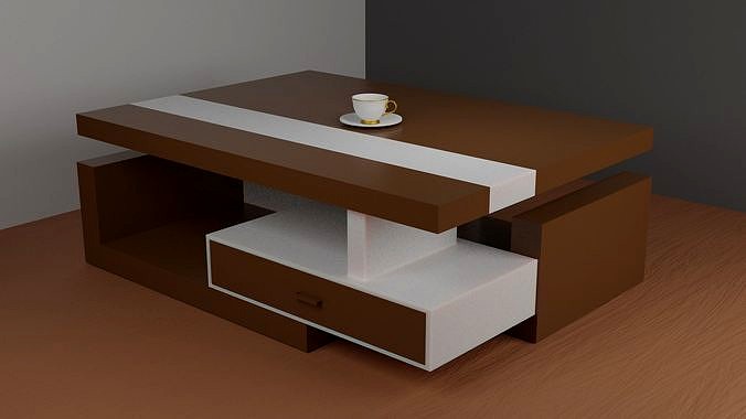 Wooden Table Furniture 3D Model