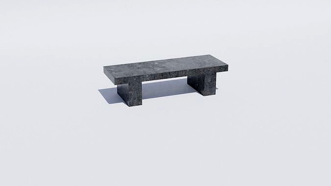 Concrete bench