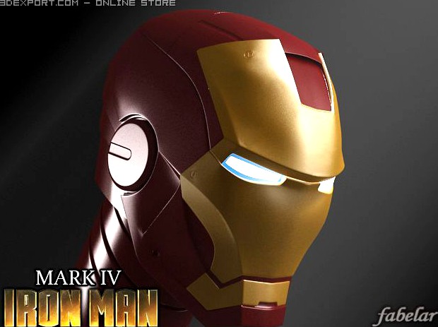Ironman head 3D Model