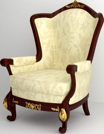 Classic Armchair 3D Model