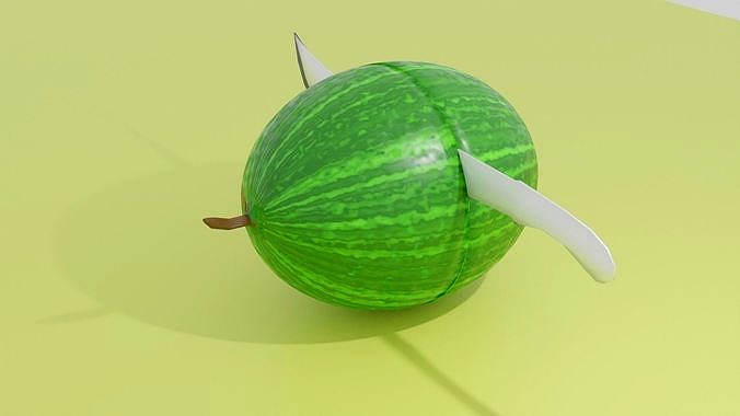 Melon cut animation