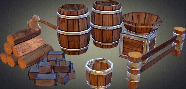 Medieval Props Vol 1 3D Model