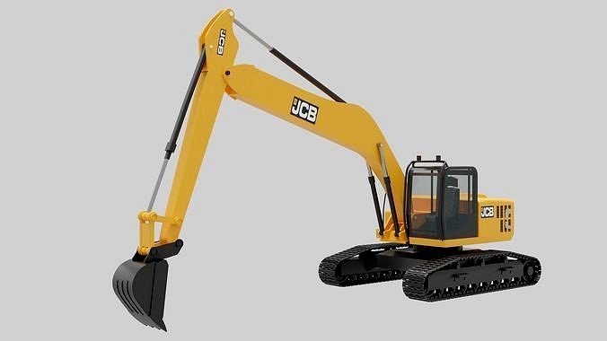 Excavator 3D model for CGI