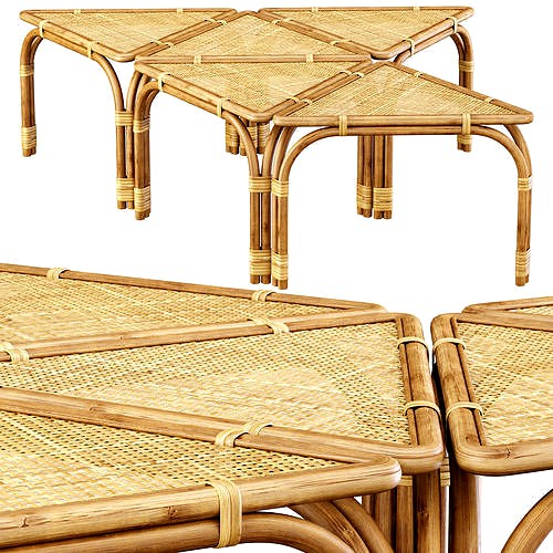 Modular rattan tables