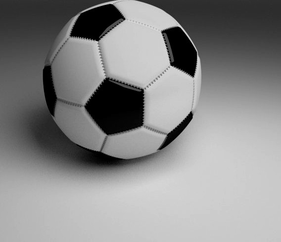 High Quality Football 3D Model