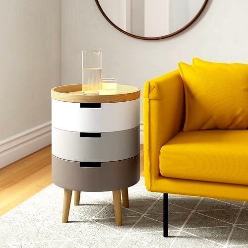 Magdalena Side Table with Storage