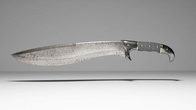 Damascus Hunting Machete