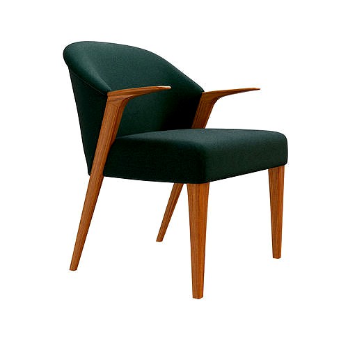 Dark Green Armchair from Larsen Son 1950s