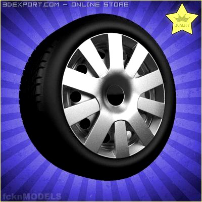 Car wheel 014 3D Model