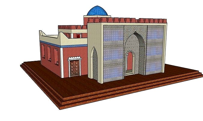 Persian Courthouse Low Poly Model