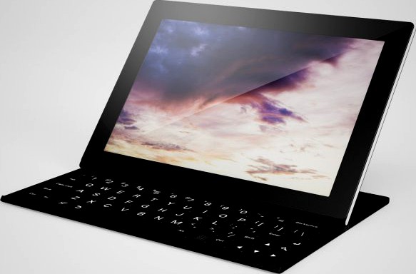 CGAxis Tablet with Keyboard 3D Model