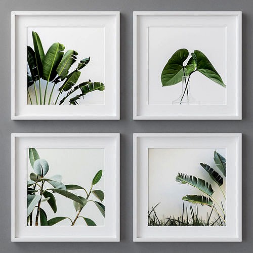 Photo Frames Set 200 3d model